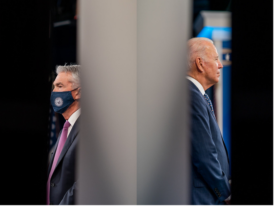 The Biden-Powell split screen